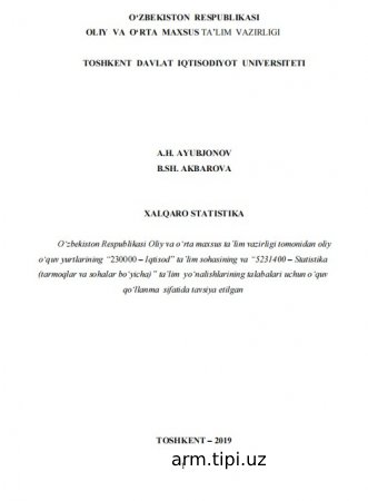 XALQARO STATISTIKA