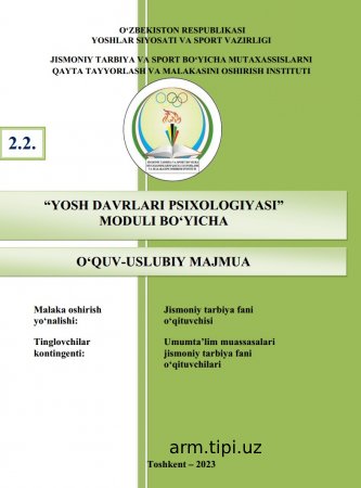 YOSH DAVRLARI PSIXOLOGIYASI