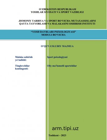 3.5 YOSH DAVRLARI PSIXOLOGIYASI