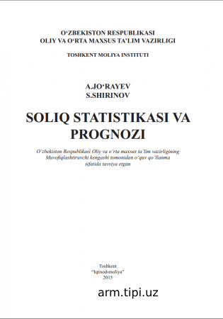 SOLIQ STATISTIKASI VA  PROGNOZI